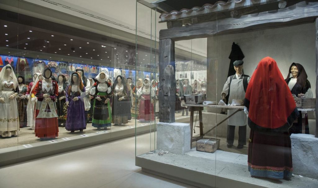 traditional sardinian dresses at Nuoro Folk Museum