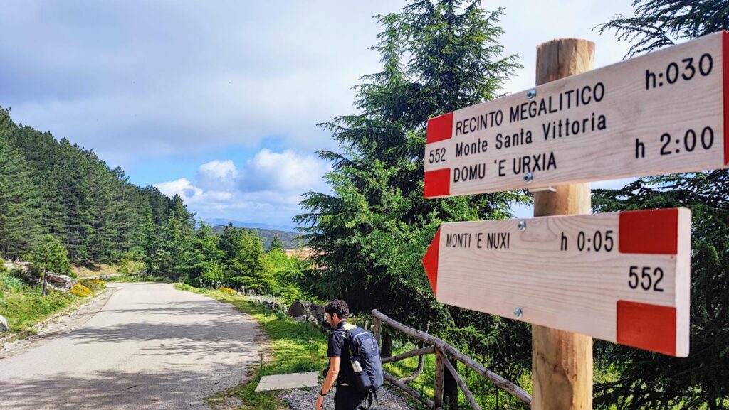 percorso per raggiungere Sa Domu'e Urxia